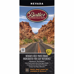 Butler Motorcycle Maps Nevada G1 Map
