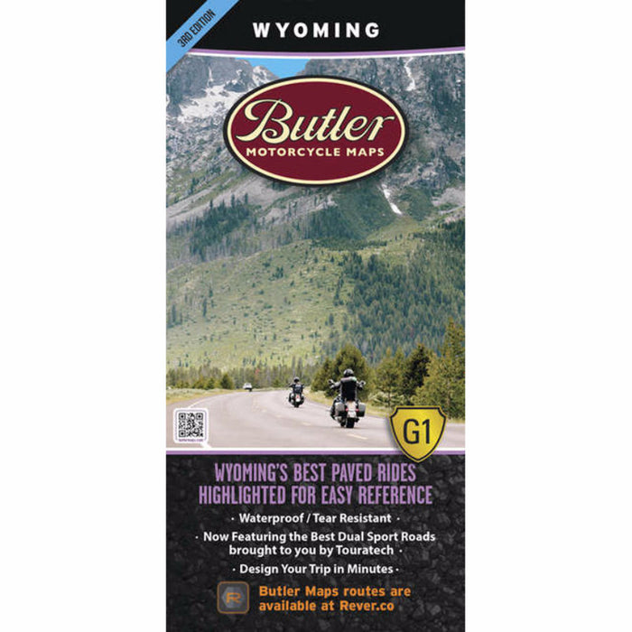 Butler Motorcycle Maps Wyoming G1 Map